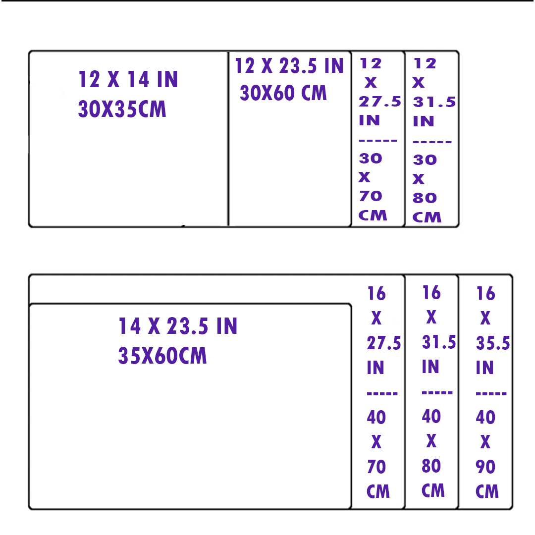 RGB PERSONALIZED MOUSE/DESK PAD (8 SIZES)