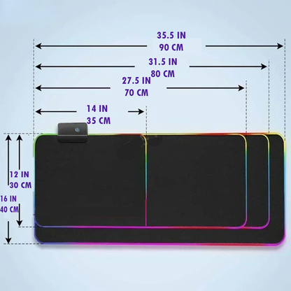 RGB PERSONALIZED MOUSE/DESK PAD (8 SIZES)